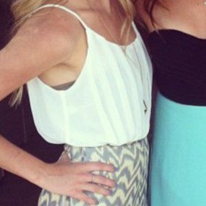 White body suit with low back